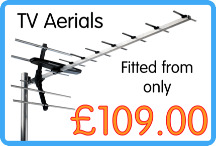 Aerial Installation cost in blackpool 89.00
