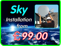 sky dish installation