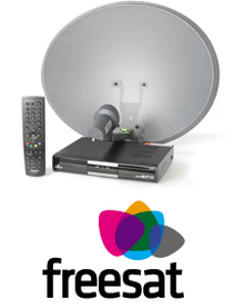 Freesat Satellite Dish and Receiver